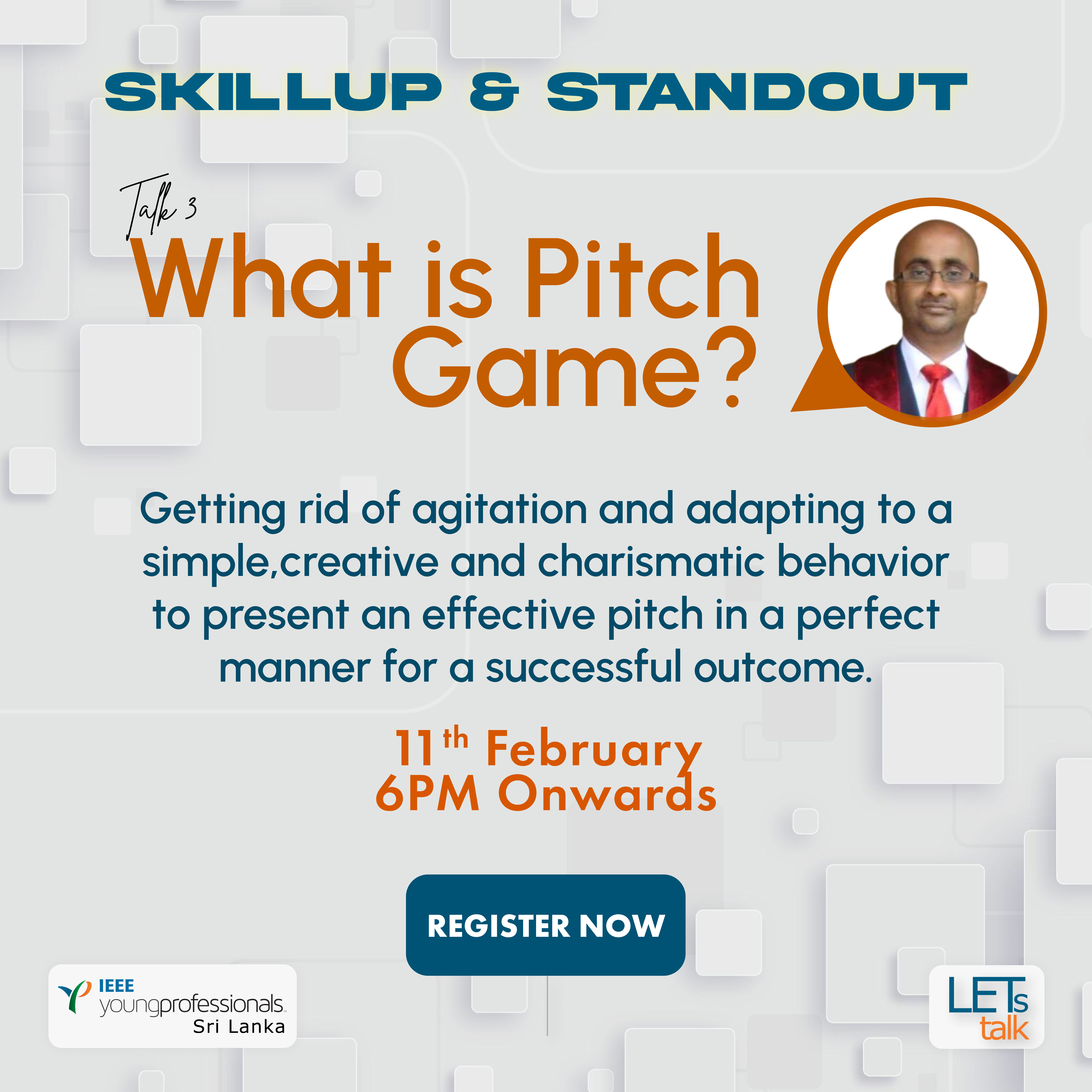 The Pitch Game Flyer - LETs talk 2022