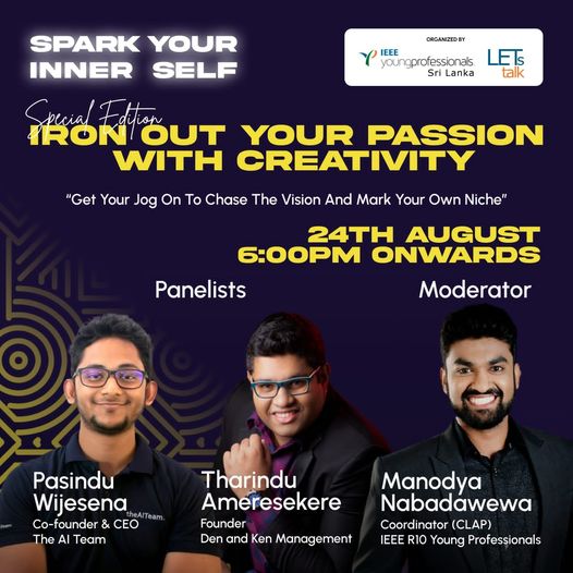 Iron out your passion with creativity | Spark Your Inner Self