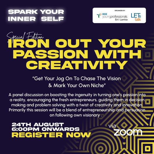 Iron out your passion with creativity | Spark Your Inner Self