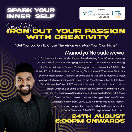 Iron out your passion with creativity | Spark Your Inner Self