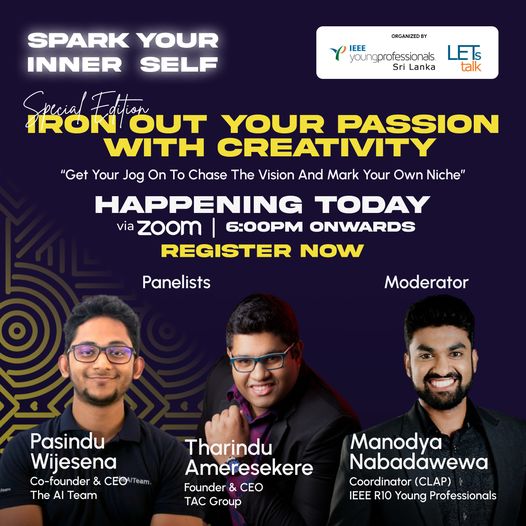 Iron out your passion with creativity | Spark Your Inner Self