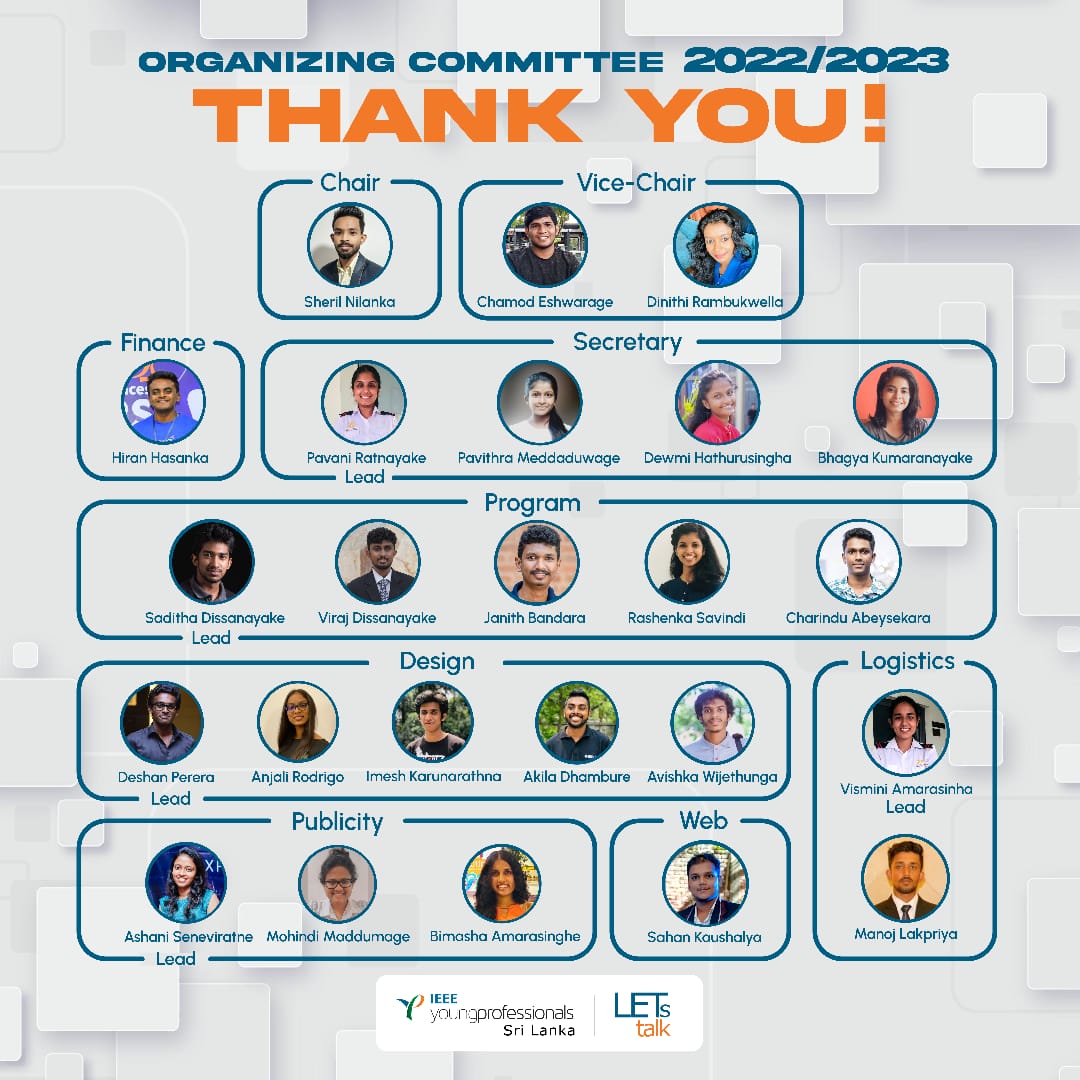LETs talk 2022/23 Organizing Committee